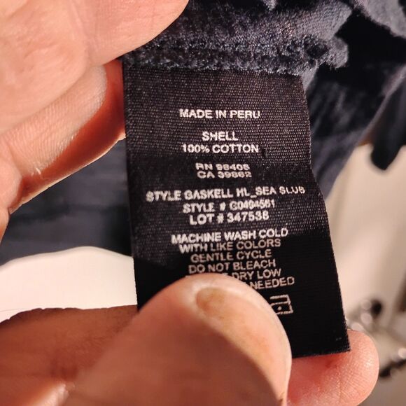 Theory henley tshirt mens M Medium black long sleeve cotton G0494561 - Picture 6 of 7